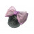 Ribbon Hair Net with Clip - Purple